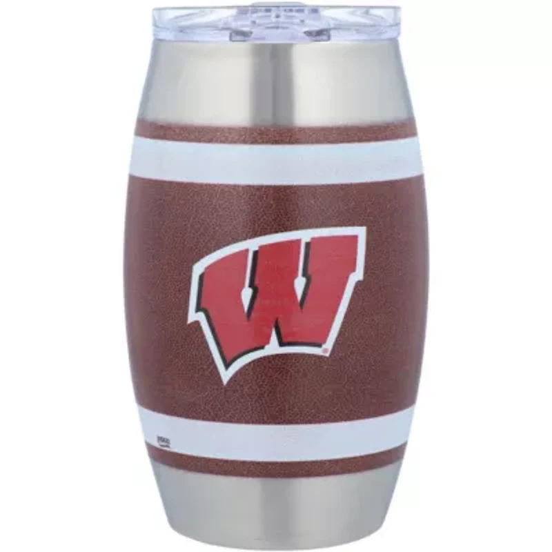 NCAA Wisconsin Badgers 15oz. Football Tumbler
