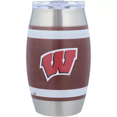 NCAA Wisconsin Badgers 15oz. Football Tumbler