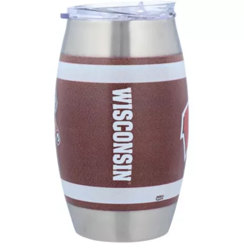 NCAA Wisconsin Badgers 15oz. Football Tumbler