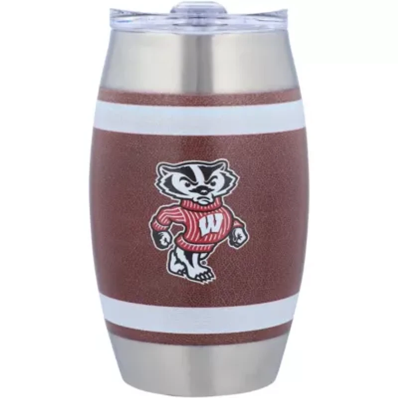 NCAA Wisconsin Badgers 15oz. Football Tumbler