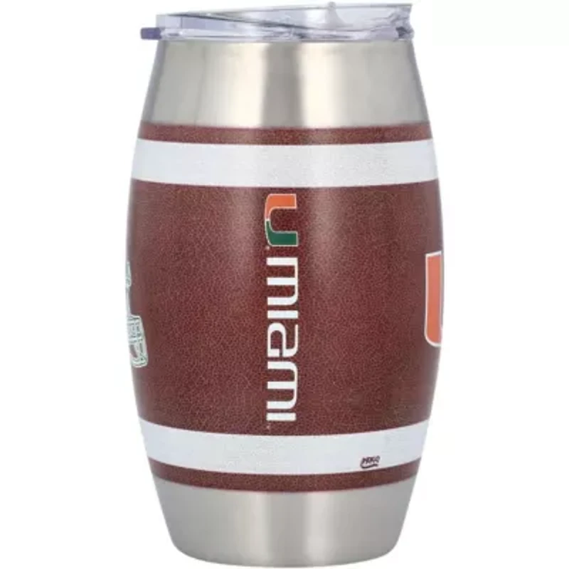 Miami (FL) Hurricanes NCAA Miami Hurricanes 15oz. Football Tumbler