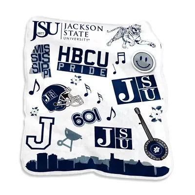 NCAA Jackson State Tigers 50'' x 60'' Native Raschel Plush Throw Blanket