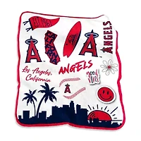 MLB Los Angeles Angels 50'' x 60'' Native Raschel Plush Throw Blanket