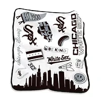 Chicago White Sox MLB Chicago Sox 50'' x 60'' Native Raschel Plush Throw Blanket
