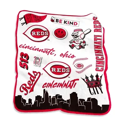 MLB Cincinnati Reds 50'' x 60'' Native Raschel Plush Throw Blanket