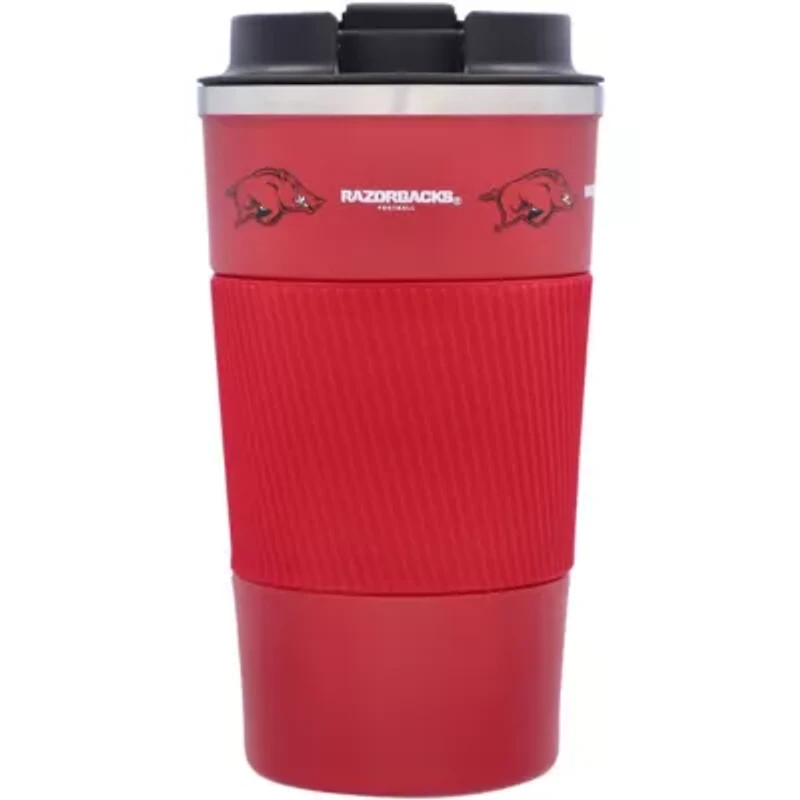 NCAA Arkansas Razorbacks 18oz Coffee Tumbler with Silicone Grip