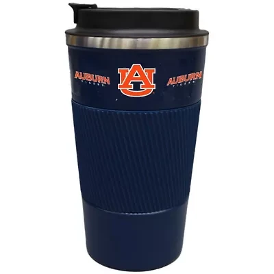NCAA Auburn Tigers 18oz Coffee Tumbler with Silicone Grip