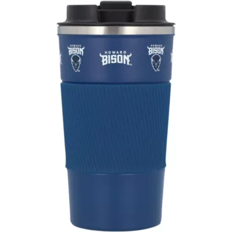 NCAA Howard Bison 18oz Coffee Tumbler with Silicone Grip