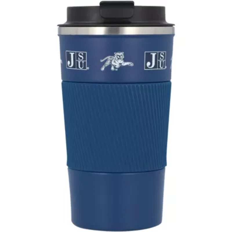 NCAA Jackson State Tigers 18oz Coffee Tumbler with Silicone Grip