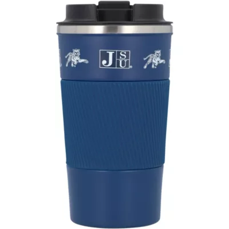 NCAA Jackson State Tigers 18oz Coffee Tumbler with Silicone Grip