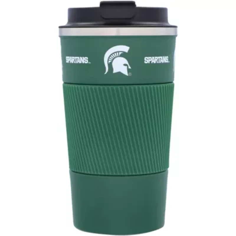 NCAA Michigan State Spartans 18oz Coffee Tumbler with Silicone Grip