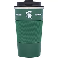 NCAA Michigan State Spartans 18oz Coffee Tumbler with Silicone Grip
