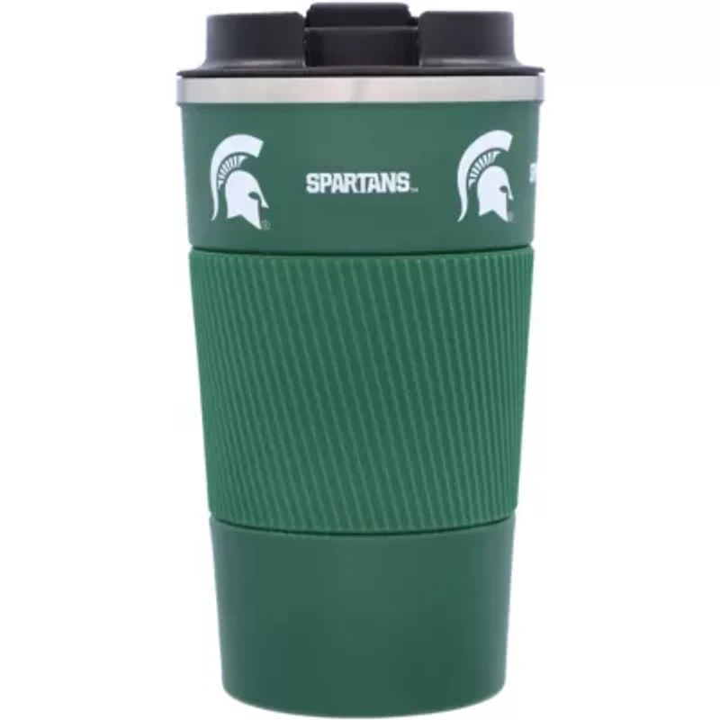 NCAA Michigan State Spartans 18oz Coffee Tumbler with Silicone Grip