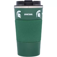 NCAA Michigan State Spartans 18oz Coffee Tumbler with Silicone Grip