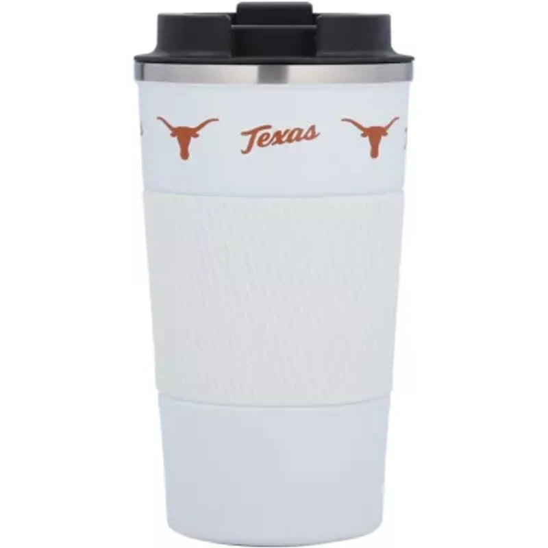 NCAA Texas Longhorns 18oz Coffee Tumbler with Silicone Grip