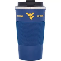 NCAA West Virginia Mountaineers 18oz Coffee Tumbler with Silicone Grip
