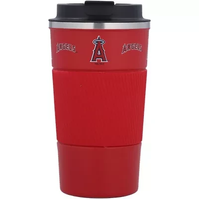 MLB Los Angeles Angels 18oz Coffee Tumbler with Silicone Grip