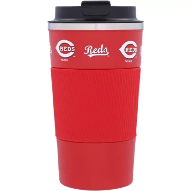 MLB Cincinnati Reds 18oz Coffee Tumbler with Silicone Grip