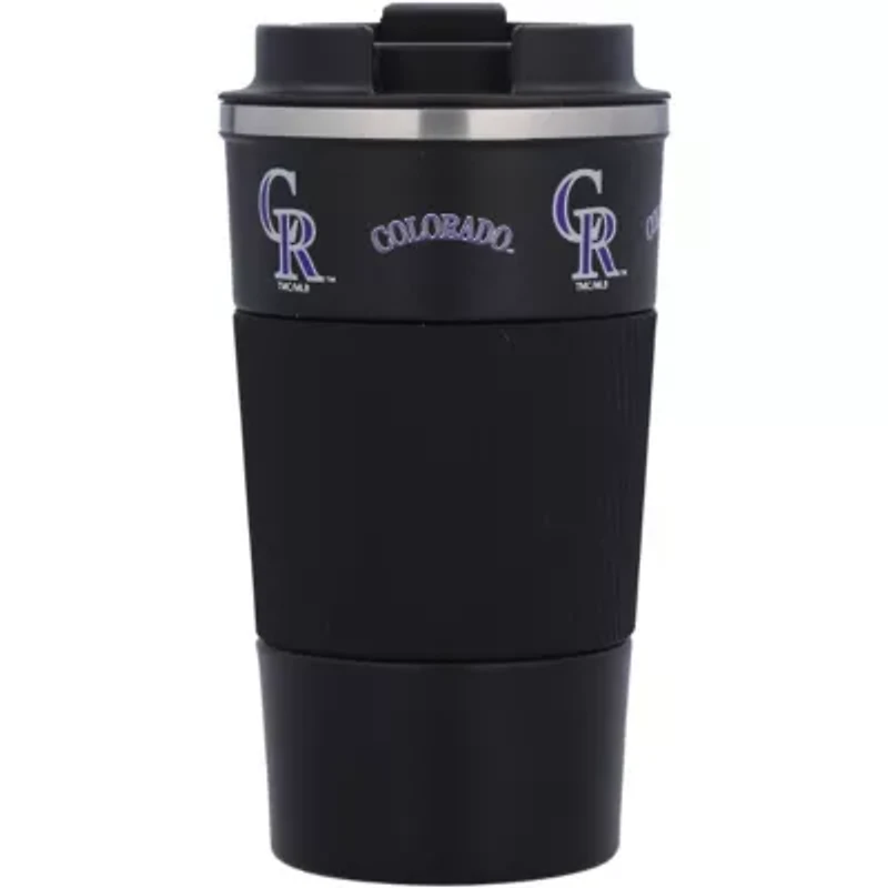 MLB Colorado Rockies 18oz Coffee Tumbler with Silicone Grip