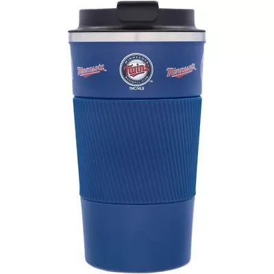 MLB Minnesota Twins 18oz Coffee Tumbler with Silicone Grip