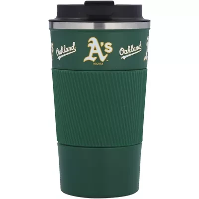 Cooperstown Teams Oakland Athletics 18oz Coffee Tumbler with Silicone Grip