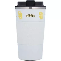 MLB San Diego Padres 18oz Coffee Tumbler with Silicone Grip