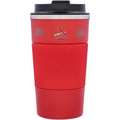 MLB St. Louis Cardinals 18oz Coffee Tumbler with Silicone Grip