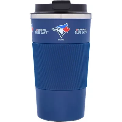Toronto Blue Jays MLB Toronto Jays 18oz Coffee Tumbler with Silicone Grip