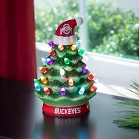 NCAA Ohio State Buckeyes 8" Light Up Ceramic LED Christmas Tree