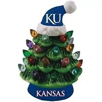 NCAA Kansas Jayhawks 8" Light Up Ceramic LED Christmas Tree