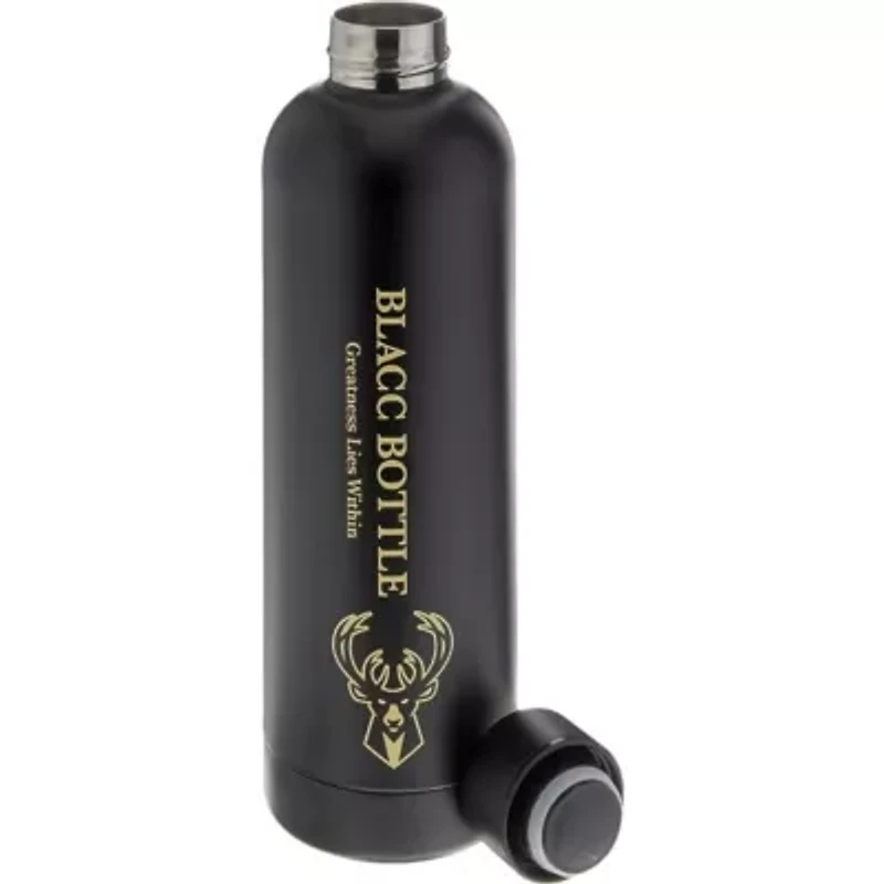 NBA Blacc Bottle Milwaukee Bucks 25oz. Stainless Water Bottle