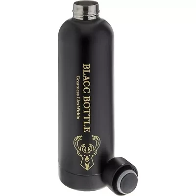 NBA Blacc Bottle Milwaukee Bucks 25oz. Stainless Water Bottle