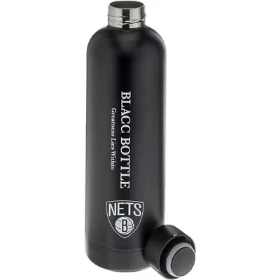 NBA Blacc Bottle Brooklyn Nets 25oz. Stainless Water Bottle