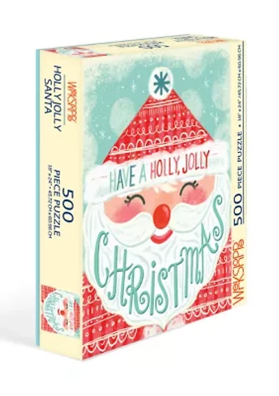 Holly Jolly Santa 500 Piece Puzzle