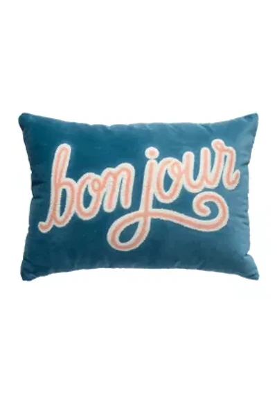 Bonjour Velvet Lumbar Pillow