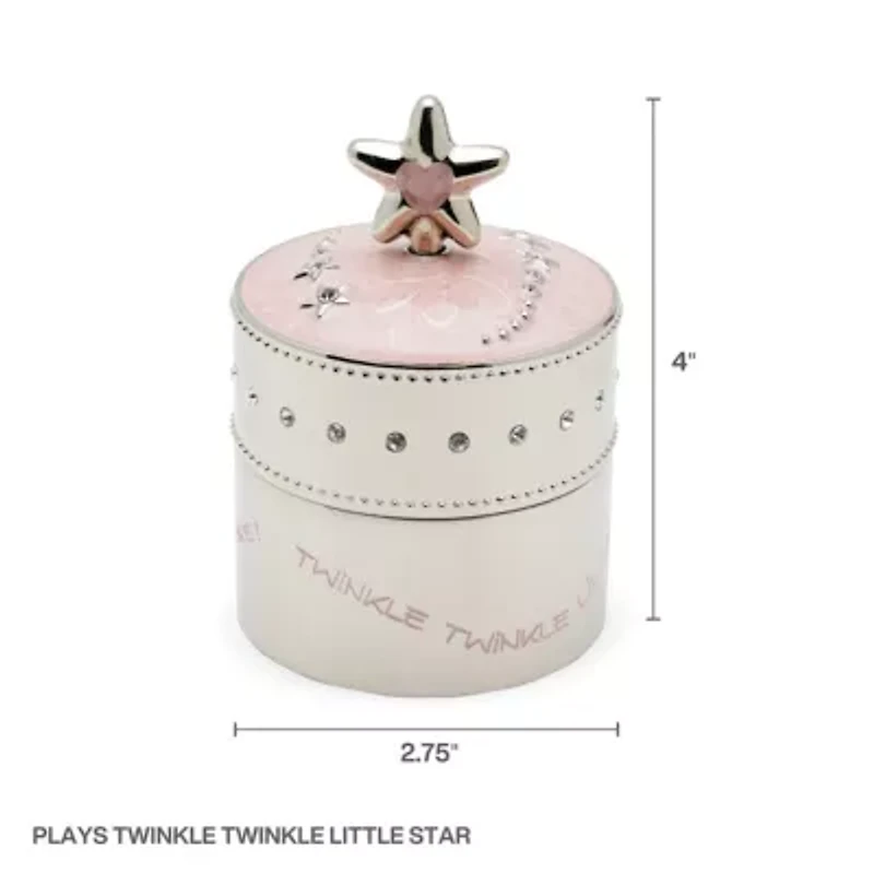 Baby Pink Star Trinket Music Box
