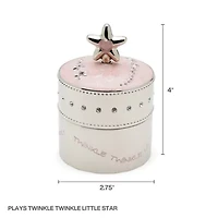 Baby Pink Star Trinket Music Box