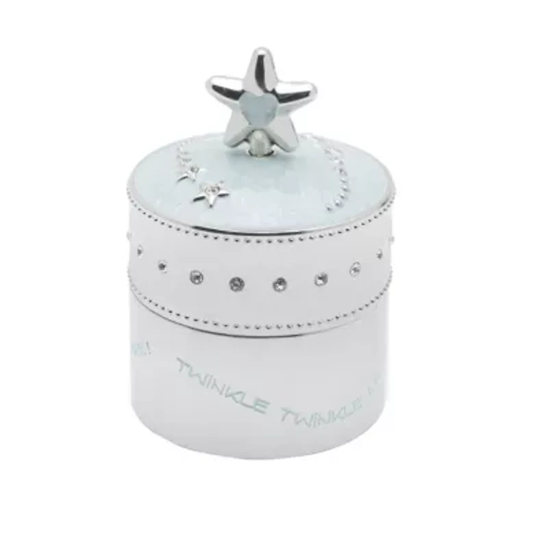 Baby Blue Star Trinket Music Box