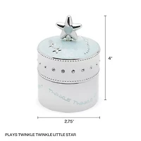 Baby Blue Star Trinket Music Box