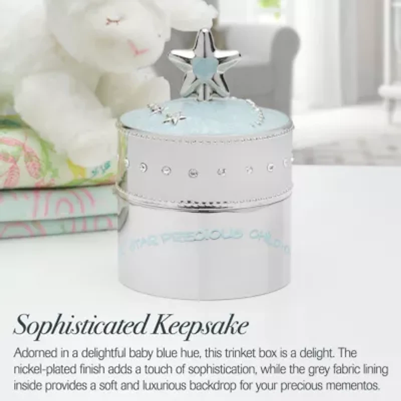 Baby Blue Star Trinket Music Box