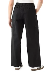 Women's Poplin Wide Leg Pants