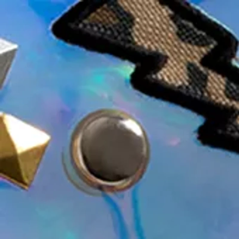 Girls DIY Belt Bag Rhinestone Gold and Silver Stud Craft Kit with Embroidered Patches