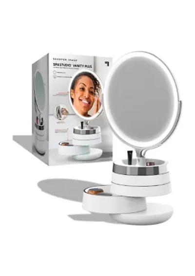 Vanity Mirror Round LED 10 Inch with Storage