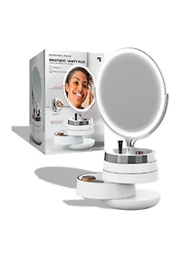 Vanity Mirror Round LED 10 Inch with Storage