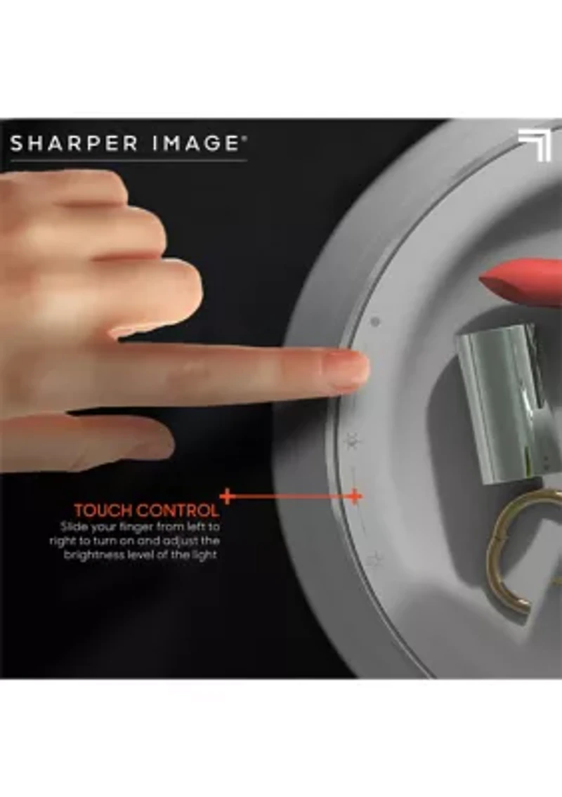 Vanity Mirror Round LED 10 Inch with Storage