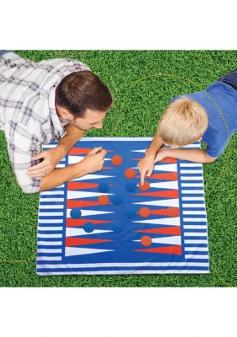 2-in-1 Checkers and Backgammon Towel Set