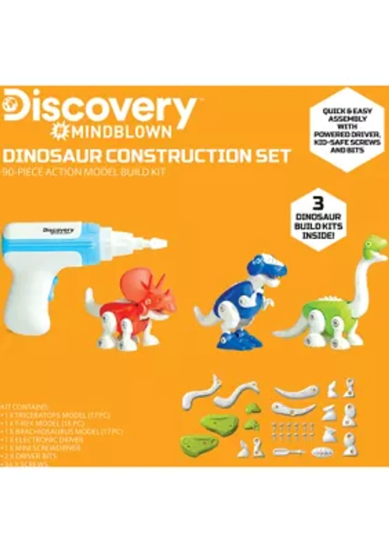 Dinosaur Construction 90-Piece Action Model Build Kit