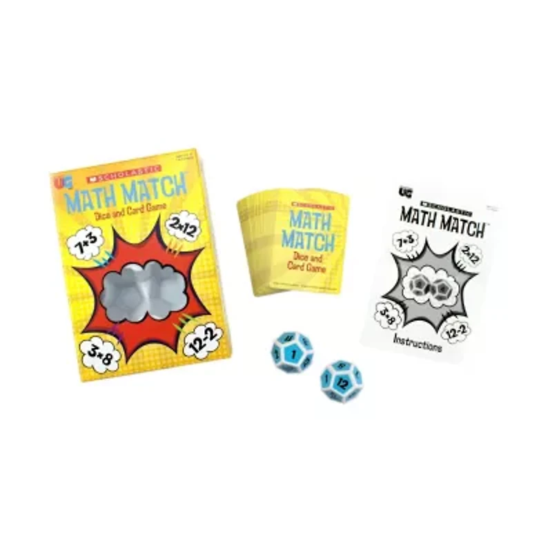 Scholastic - Math Match Dice and Card Game