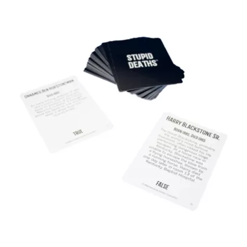 Stupid Deaths Card Game Tin