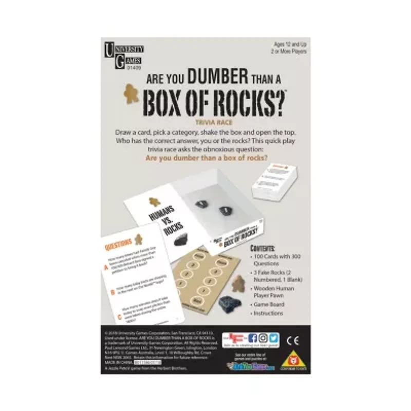 Are You Dumber than a Box of Rocks?